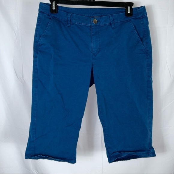 Lane Bryant Capri Pedal Pusher Lyocell Blend Slim Straight Leg Pockets Pants - Picture 2 of 8